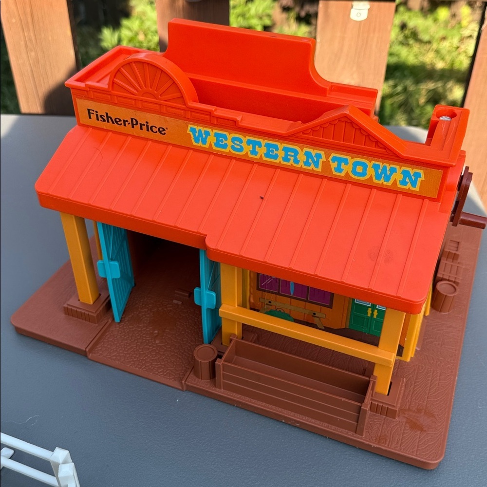VTG Fisher Price Play Family Western Town 1982  People Horse & Accessories - Picture 7 of 11